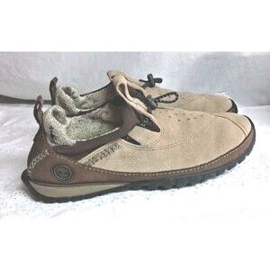Timberland Smartwool Power Lounger Tan Suede Slip On Shoes Women 7.5M Athleisure